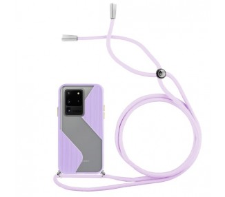 Funda Efecto Mate con Cordón Samsung Galaxy S20 Ultra 4-Colores