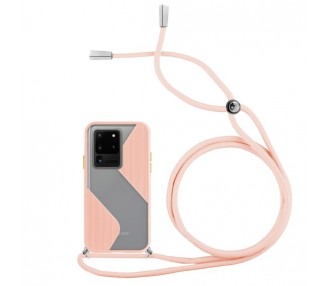 Funda Efecto Mate con Cordón Samsung Galaxy S20 Ultra 4-Colores