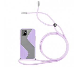 Funda Efecto Mate con Cordón Samsung Galaxy A81 4-Colores