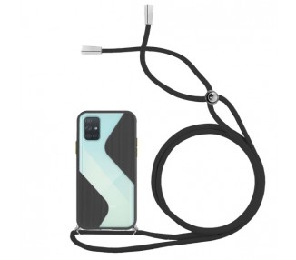 Funda Efecto Mate con Cordón Samsung Galaxy A71 4-Colores