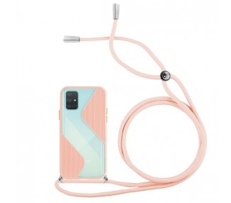Funda Efecto Mate con Cordón Samsung Galaxy A71 4-Colores