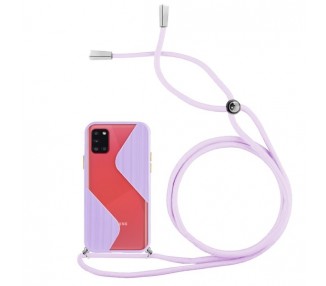 Funda Efecto Mate con Cordón Samsung Galaxy A51 4-Colores