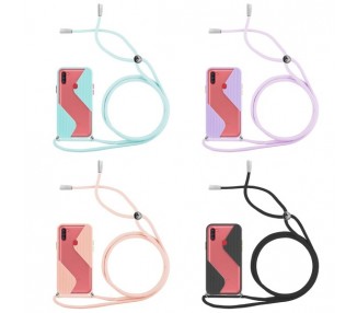 Funda Efecto Mate con Cordón Samsung Galaxy A11 4-Colores