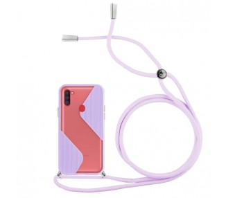 Funda Efecto Mate con Cordón Samsung Galaxy A11 4-Colores