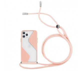 Funda Efecto Mate con Cordón Huawei Y5P 4-Colores