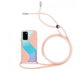 Funda Efecto Mate con Cordón Huawei P40 4-Colores