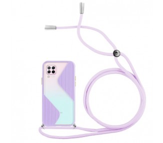Funda Efecto Mate con Cordón Huawei P40 Lite 4-Colores