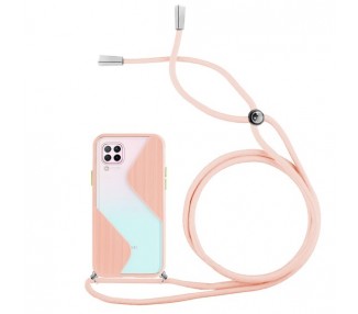 Funda Efecto Mate con Cordón Huawei P40 Lite 4-Colores