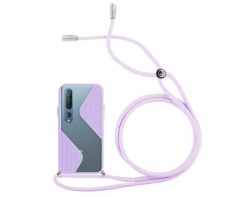 Funda Efecto Mate con Cordón Xiaomi Mi 10 / 10 Pro 4-Colores