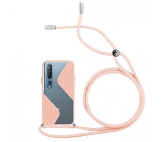 Funda Efecto Mate con Cordón Xiaomi Mi 10 / 10 Pro 4-Colores