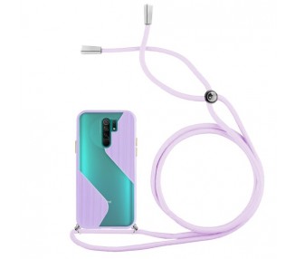Funda Efecto Mate con Cordón Xiaomi Redmi 9 4-Colores