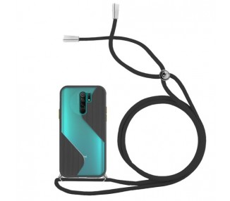 Funda Efecto Mate con Cordón Xiaomi Redmi 9 4-Colores