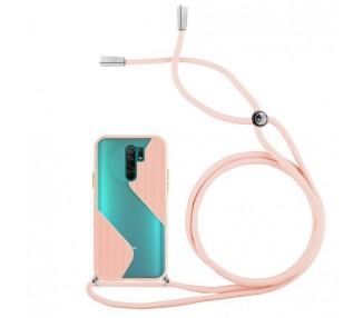 Funda Efecto Mate con Cordón Xiaomi Redmi 9 4-Colores