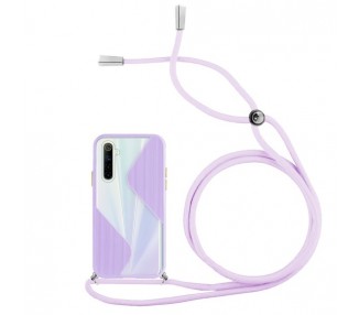 Funda Efecto Mate con Cordón Realme 6 4-Colores