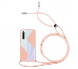 Funda Efecto Mate con Cordón Realme 6 4-Colores
