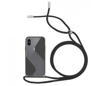 Funda Efecto Mate con Cordón IPhone X / Xs 4-Colores