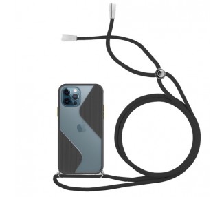 Funda Efecto Mate con Cordón IPhone 12 Pro Max 4-Colores