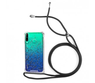 Funda Gel transparente con Cordón Huawei P40 Lite E 4-Colores