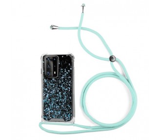 Funda Gel transparente con Cordón Huawei P40 Pro 4-Colores