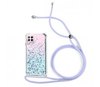 Funda Gel transparente con Cordón Huawei P40 Lite 4-Colores
