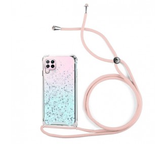 Funda Gel transparente con Cordón Huawei P40 Lite 4-Colores