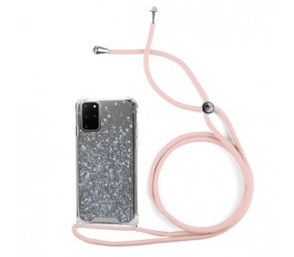 Funda Gel transparente con Cordón Samsung S20 Plus 4-Colores