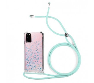 Funda Gel transparente con Cordón Samsung S20 4-Colores
