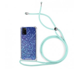 Funda Gel transparente con Cordón Samsung A41 4-Colores