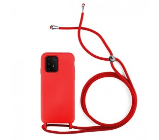 Funda suave con Cordón Samsung Galaxy A91/S10 Lite 7-Colores