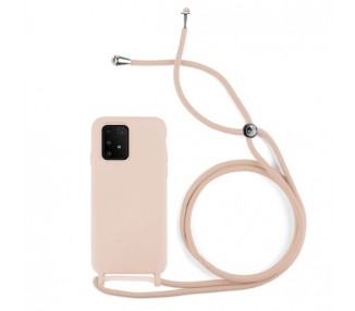 Funda suave con Cordón Samsung Galaxy A91/S10 Lite 7-Colores