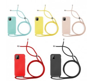 Funda suave con Cordón Samsung Galaxy A81/Note 10 Lite 7-Colores