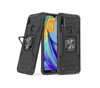 Funda Antigolpe Armor-Case Huawei Y6P con Imán y Soporte de Anilla 360º
