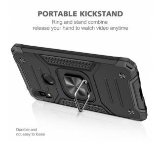 Funda Antigolpe Armor-Case Xiaomi Redmi Note 9 con Imán y Soporte de Anilla 360º