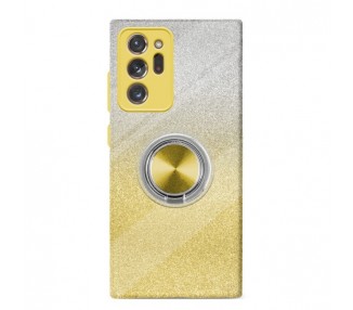 Funda Silicona Brillante Samsung Galaxy Note 20 Ultra Imán Soporte Anilla