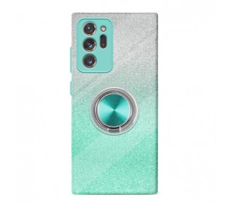 Funda Silicona Brillante Samsung Galaxy Note 20 Ultra Imán Soporte Anilla