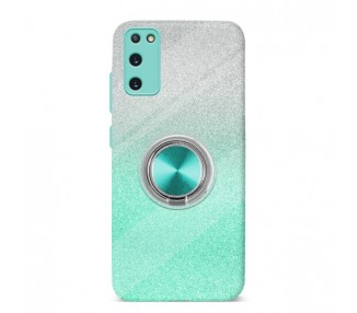 Funda Silicona Brillante Samsung Galaxy S20 Imán Soporte Anilla 5 Colores