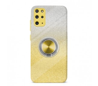 Funda Silicona Brillante Samsung Galaxy S20 Plus Imán Soporte Anilla 5 Colores