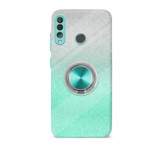 Funda Silicona Brillante Huawei P30 Lite Imán Soporte Anilla 5 Colores