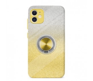 Funda Silicona Brillante iPhone 11 con Imán y Soporte de Anilla 360º 5 Colores