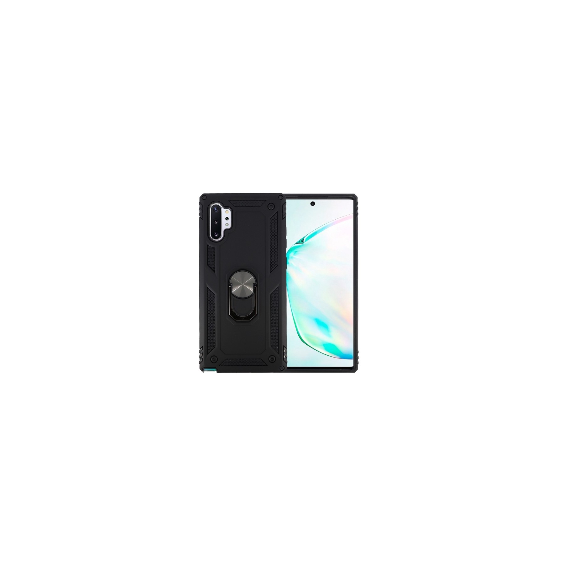 Funda Aluminio Antigolpe Samsung Galaxy Note 10 Plus Imán Soporte Anilla