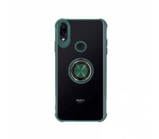 Funda Gel Antigolpe Xiaomi Redmi Note 9S/9 Pro Imán Soporte Anilla 4 Colores