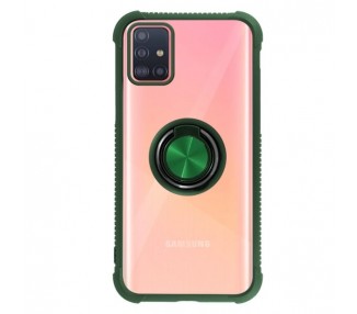 Funda Gel Antigolpe Samsung Galaxy A41 Imán Soporte Anilla 4 Colores