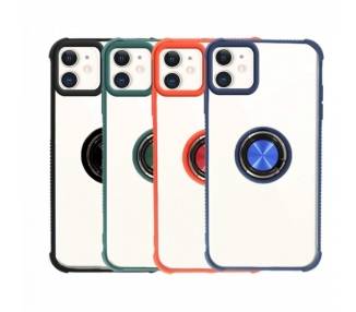 Funda Gel Antigolpe iPhone 12 Mini 5,4 con Imán y Soporte de Anilla 360º 4 Colores"