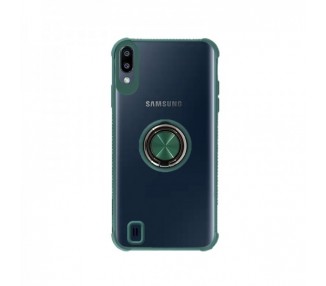 Funda Gel Antigolpe Samsung Galaxy A10s Imán Soporte Anilla 4 Colores