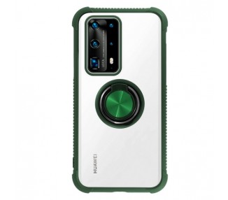 Funda Gel Antigolpe Huawei P40 Pro con Imán y Soporte de Anilla 360º 4 Colores