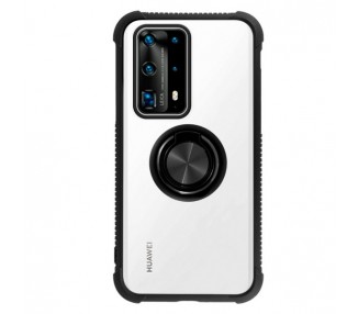 Funda Gel Antigolpe Huawei P40 Pro con Imán y Soporte de Anilla 360º 4 Colores