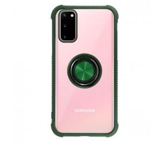 Funda Gel Antigolpe Samsung Galaxy S20 Imán Soporte Anilla 4 Colores