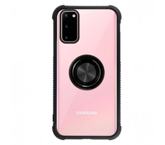 Funda Gel Antigolpe Samsung Galaxy S20 Imán Soporte Anilla 4 Colores