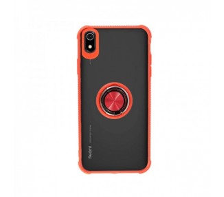 Funda Gel Antigolpe Xiaomi Redmi 8/8A Imán Soporte Anilla 4 Colores