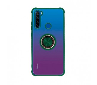 Funda Gel Antigolpe Xiaomi Redmi Note 8T con Imán y Soporte de Anilla 360º Negra